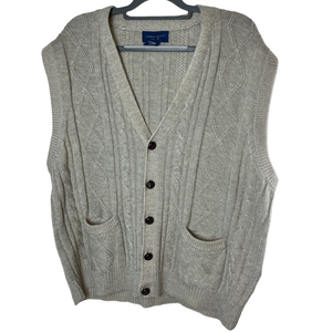 Mens towncraft grampa sweater vest xl‎